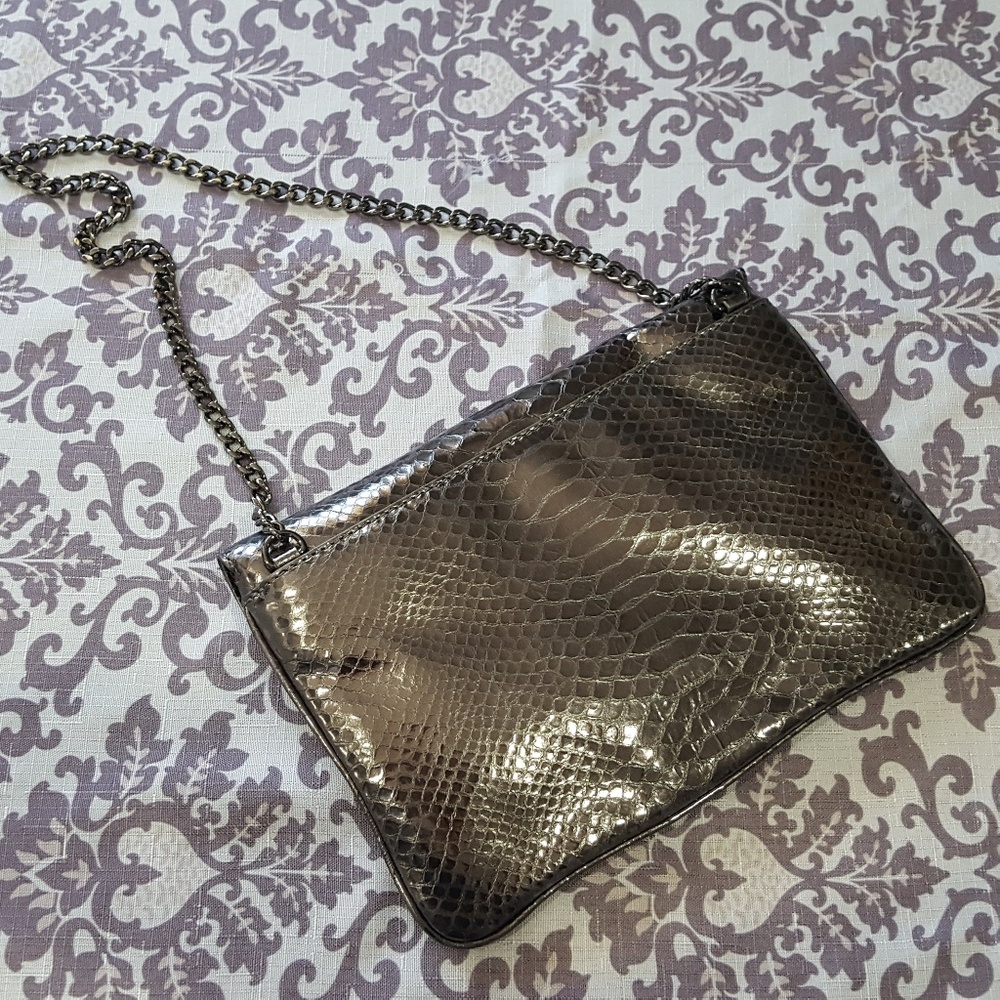 Michael Kors Metallic Python Embossed Chain Purse - image 6